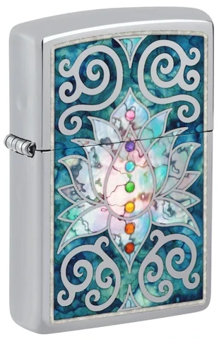 Zippo Zippo Lotus Flower Design Windproof Lighter | 48592 - Home & Kitchen - Lebanon