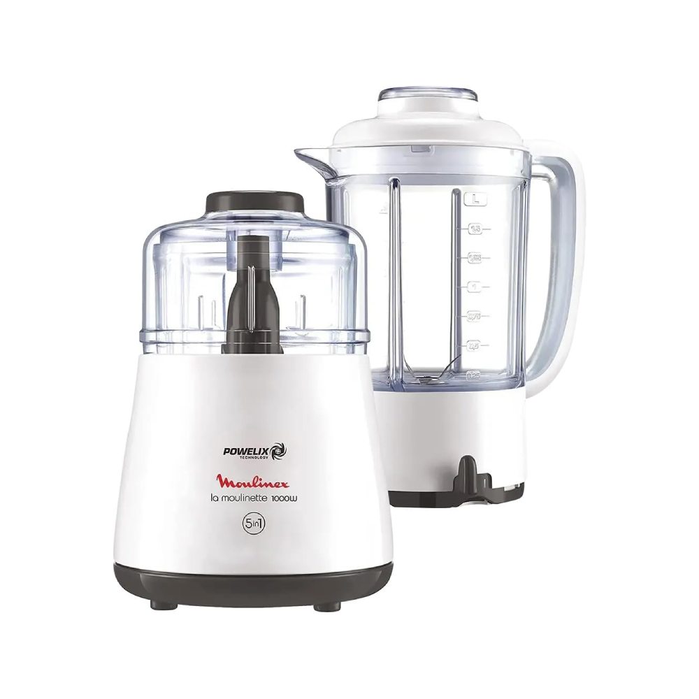 Moulinex Moulinex La Moulinette Chopper 1000W 5-in-1 | DPA241 - Home & Kitchen - Lebanon