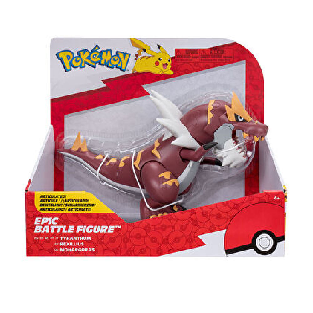 Pokemon Pokemon Epic Battle Figure - Tyrantrum | PKW3422 - Toys & Games - Lebanon