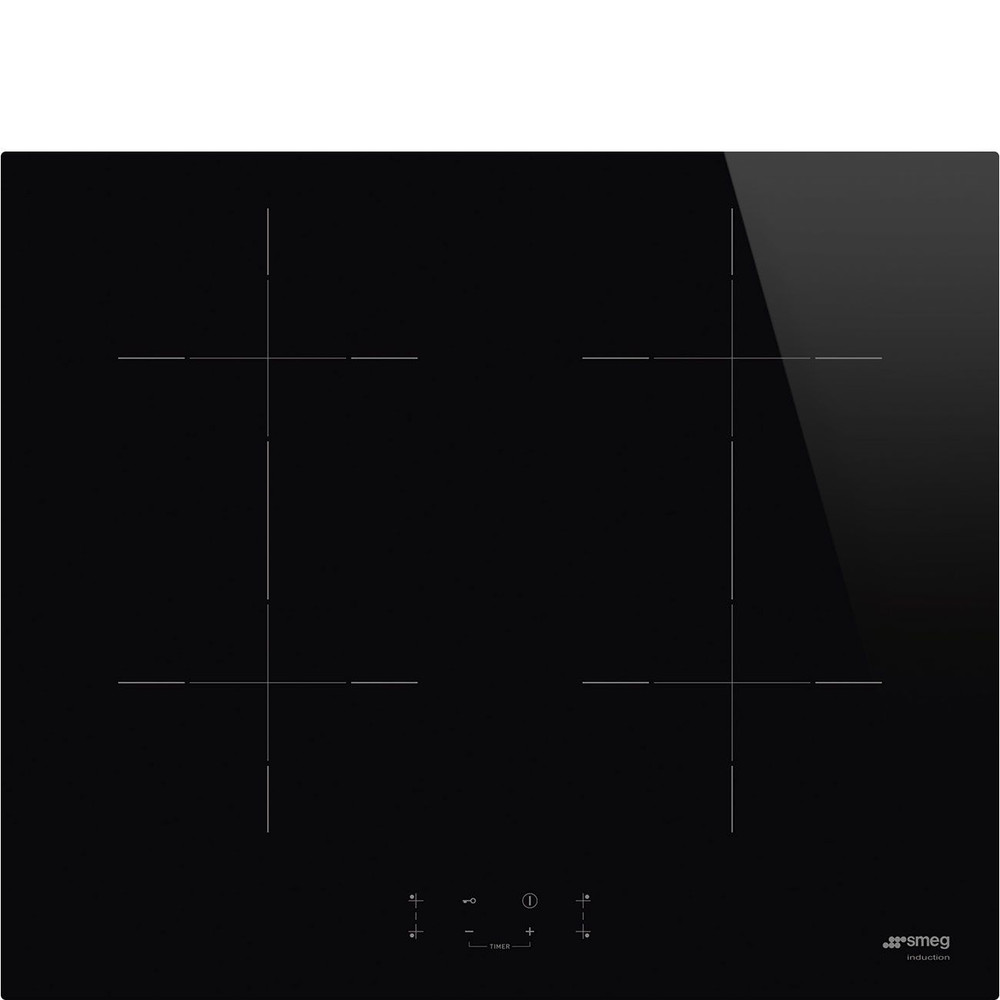 Smeg SMEG Induction Hob 60cm 4 Cooking Zones Black | SIB2641D - Home & Kitchen - Lebanon