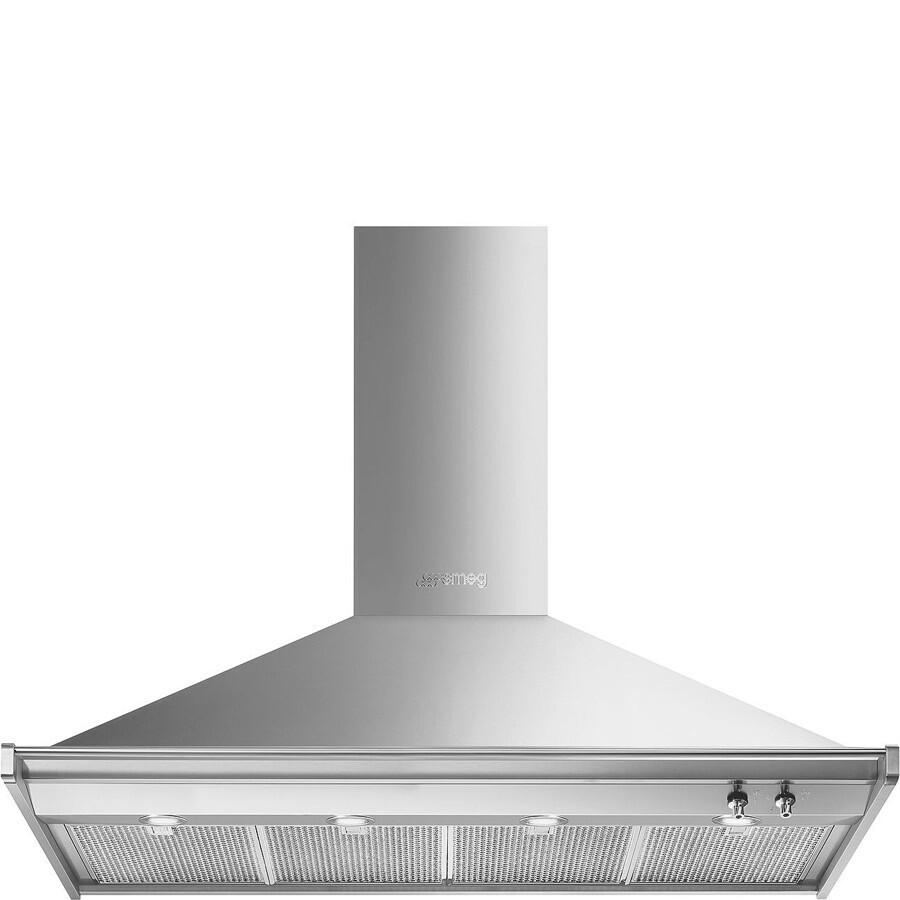 Smeg Smeg Wall Mounted Hood 120cm 820 m³/h Stainless Steel | KD120HXE - Home & Kitchen - Lebanon