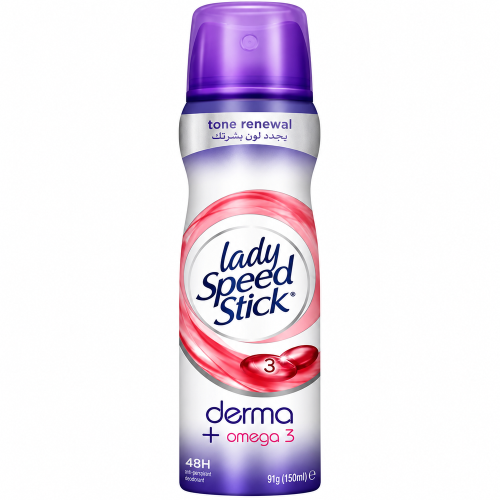 lady speed stick Lady Speed Stick Derma Omega Spray Deodorant 150ml | 30391166 - Beauty & Personal Care - Lebanon
