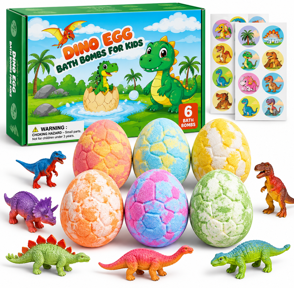 Dino Egg Bath Bomb for Kids - Home & Kitchen - Lebanon