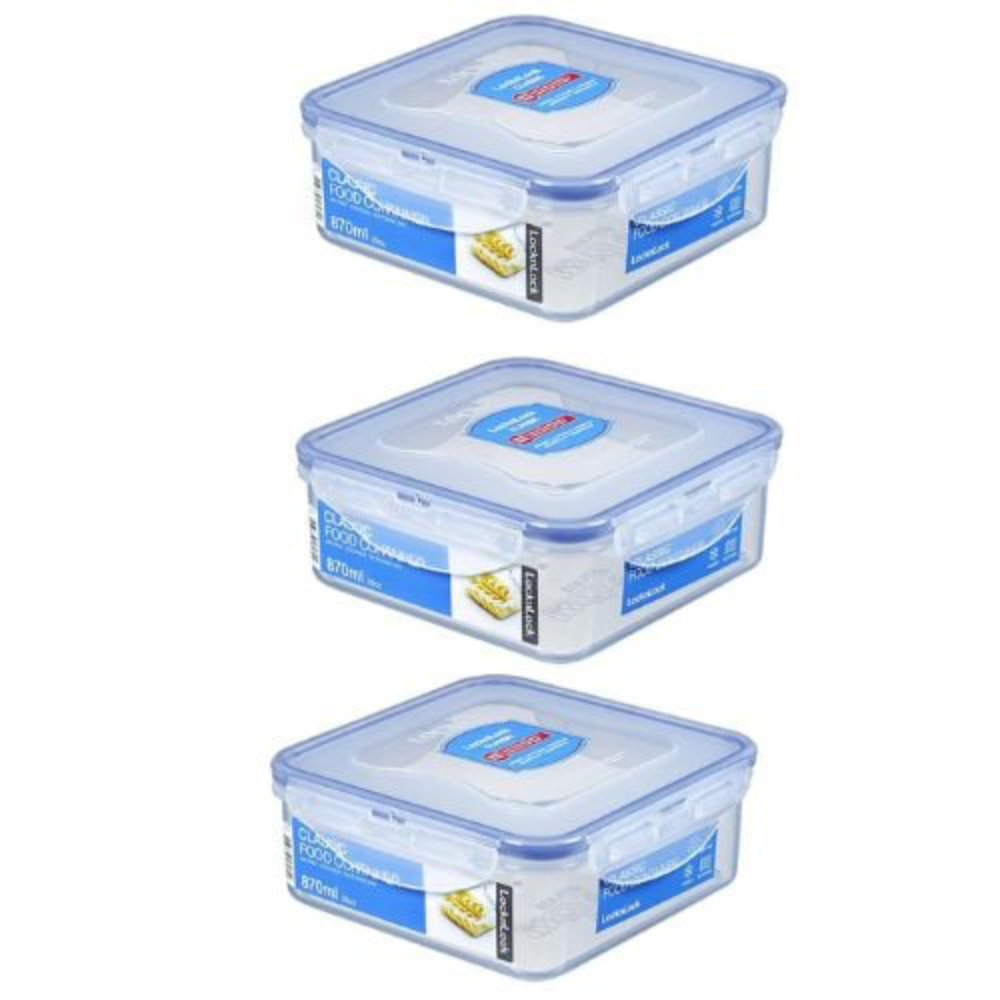 Lock n Lock Food Container With Shrink Wrap - Set of 3 | HPL823SA3