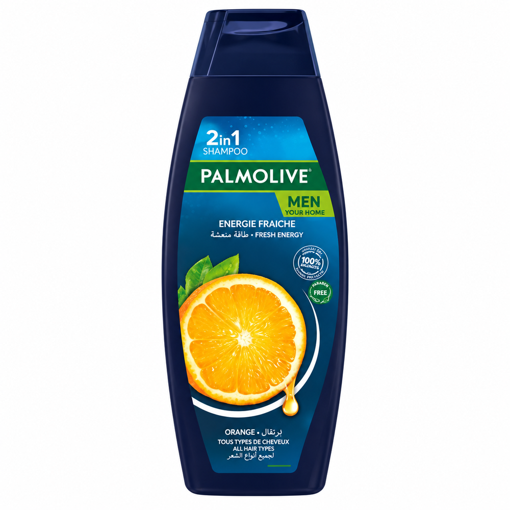 Palmolive Palmolive 2 in 1 Fresh & Energy Orange Shampoo for Men 380ml | 30547110 - Beauty & Personal Care - Lebanon