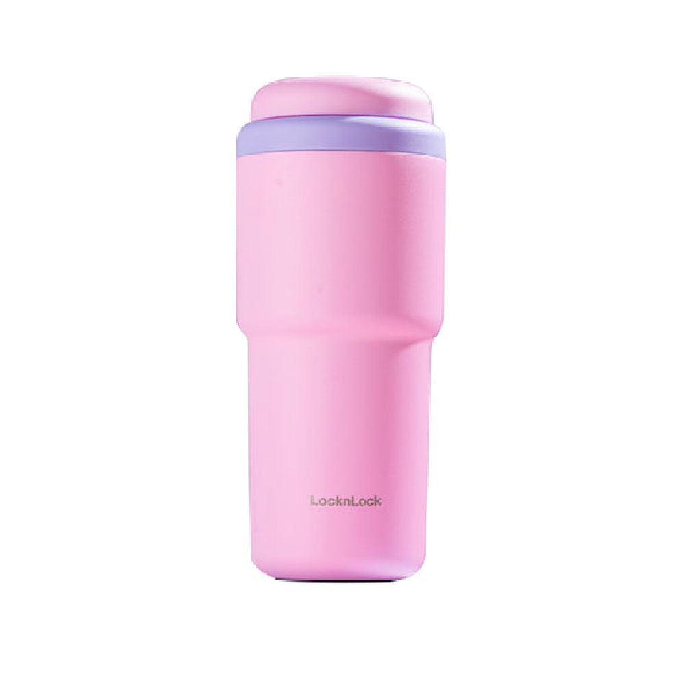 LocknLock Lock n Lock The First One Touch Tumbler, 480ml - Pink | LHC3292 - Home & Kitchen - Lebanon