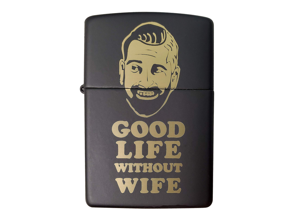 Zippo Zippo Good Life Without Wife Windproof Lighter | 218-040245 - Home & Kitchen - Lebanon