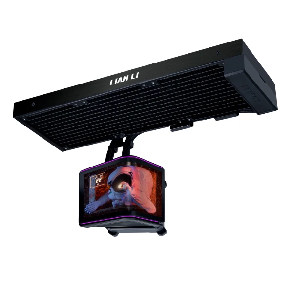 Lian Li HydroShift II OLED Curved 360mm Fanless AIO CPU Cooler Black | G89.GHS2OLDC36NB