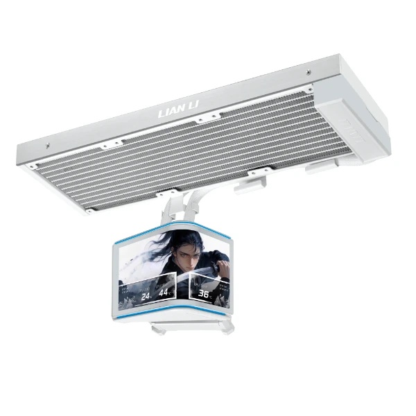 Lian Li HydroShift II OLED Curved 360mm Fanless AIO CPU Cooler White | G89.GHS2OLDC36NW