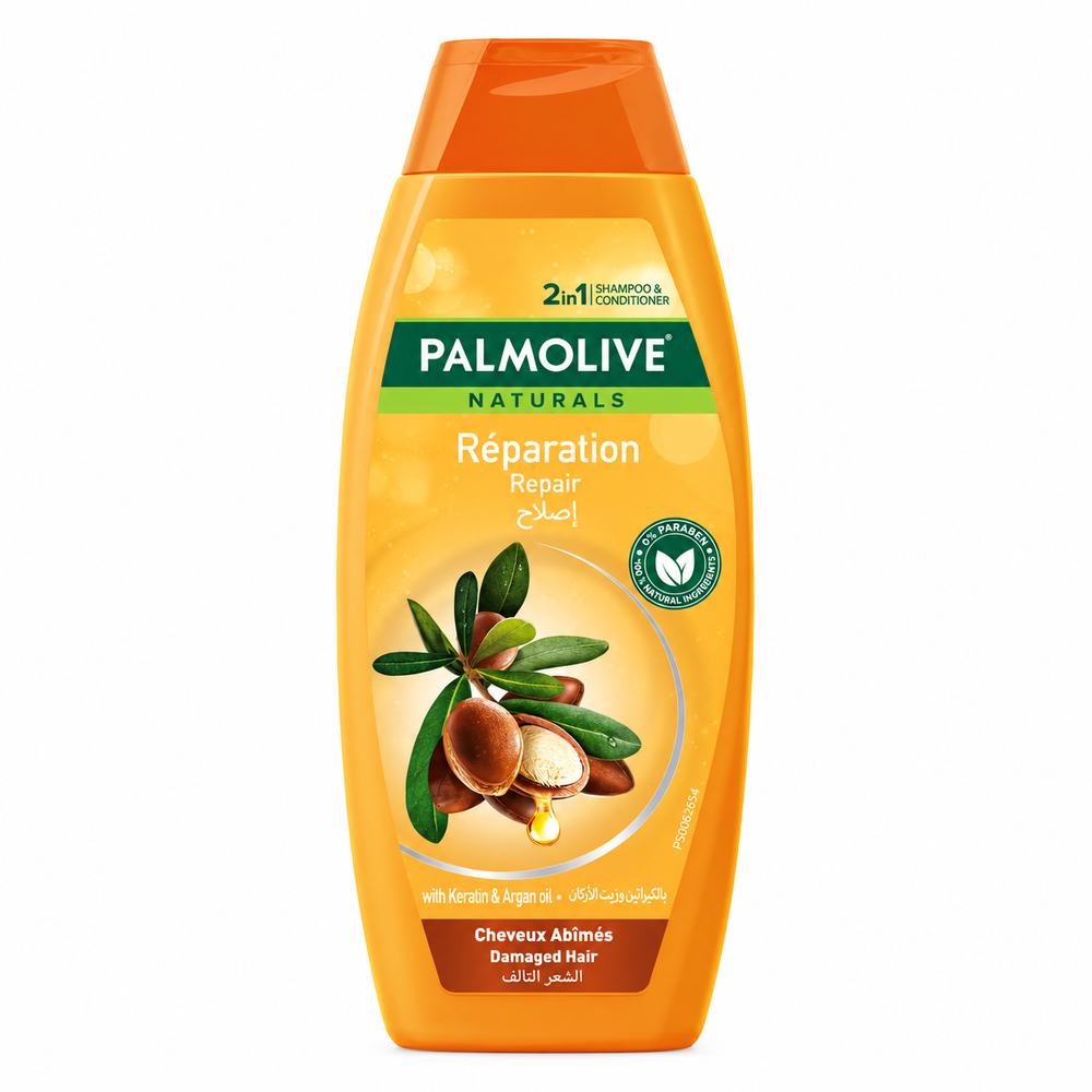Palmolive Palmolive 2 in 1 Repair Argan Shampoo for Dry Hair 600ml | 30547302 Image Alt Text - Beauty & Personal Care - Lebanon
