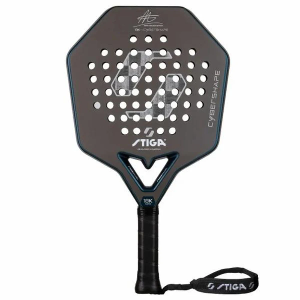 Stiga Padel Racket Cybershape 18K Hard Adam Axelsson Edition