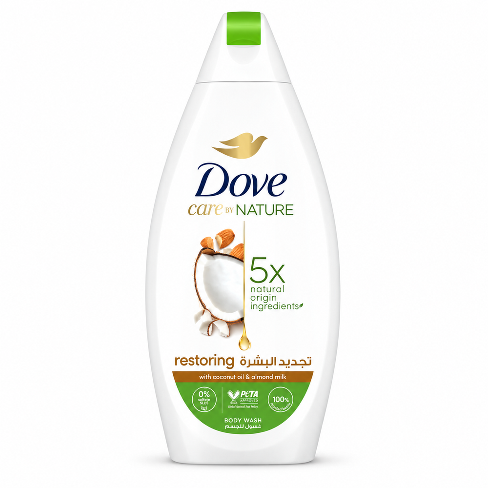 Dove Care By Nature Restoring Body Wash Coconut 500ml | 284125