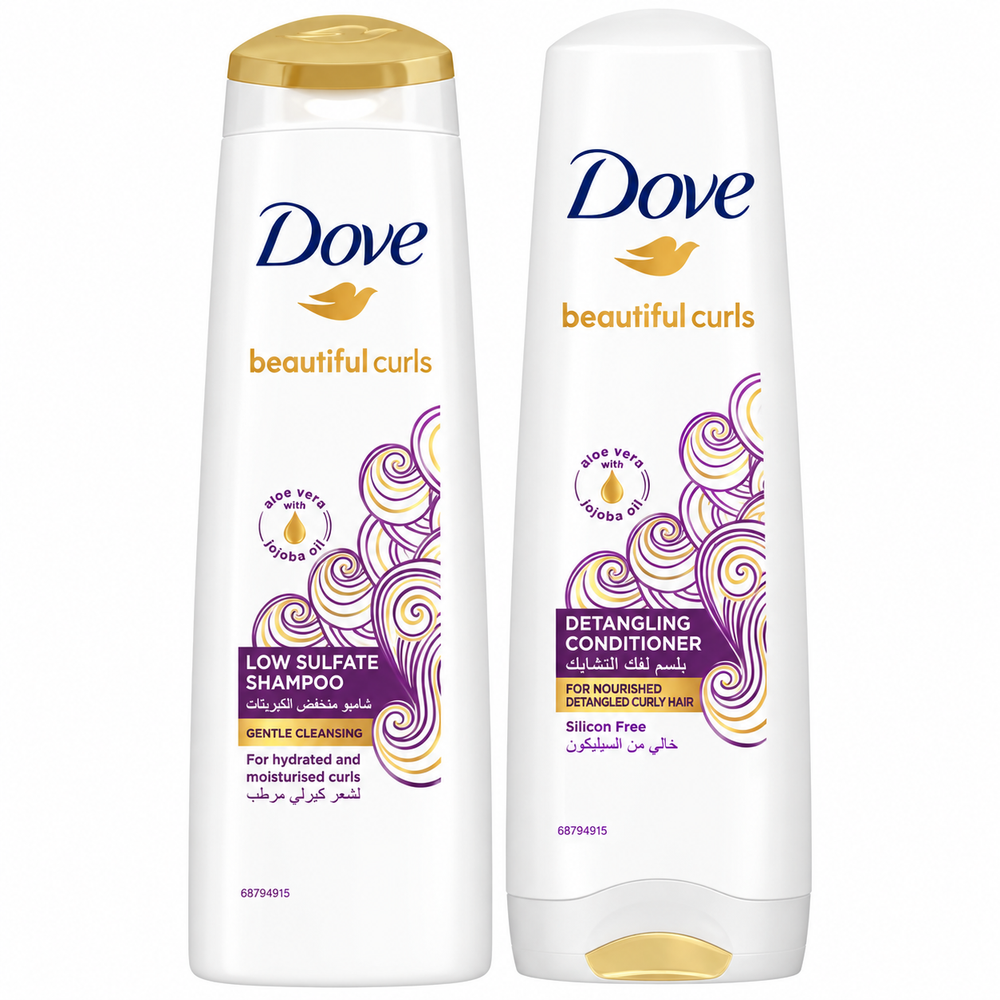 Dove Dove Curls Detangling Shampoo 350ml + Conditioner 350ml | 298669 - Beauty & Personal Care - Lebanon