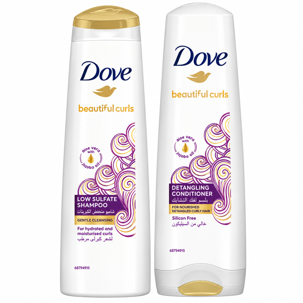 Dove Dove Curls Detangling Shampoo 350ml + Conditioner 350ml | 296811 - Beauty & Personal Care - Lebanon