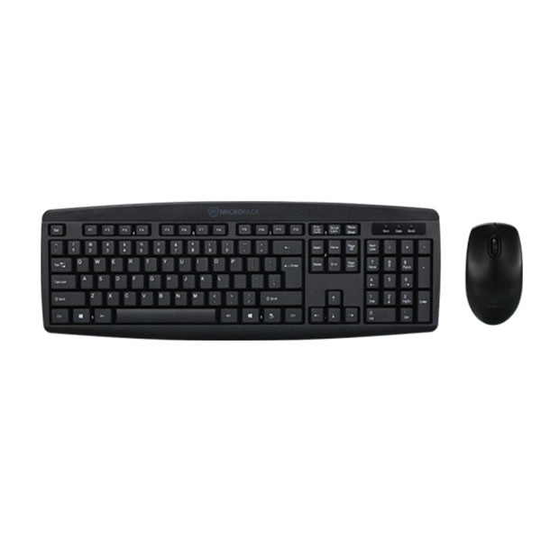 Micropack Micropack Classic Wireless Combo Keyboard & Mouse, Black | KM-203W - Computers & Tech - Lebanon