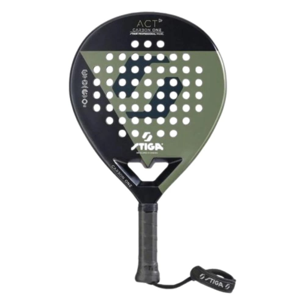 Stiga Stiga Padel Racket ACT Black/Olive Green - Sports & Outdoors - Lebanon