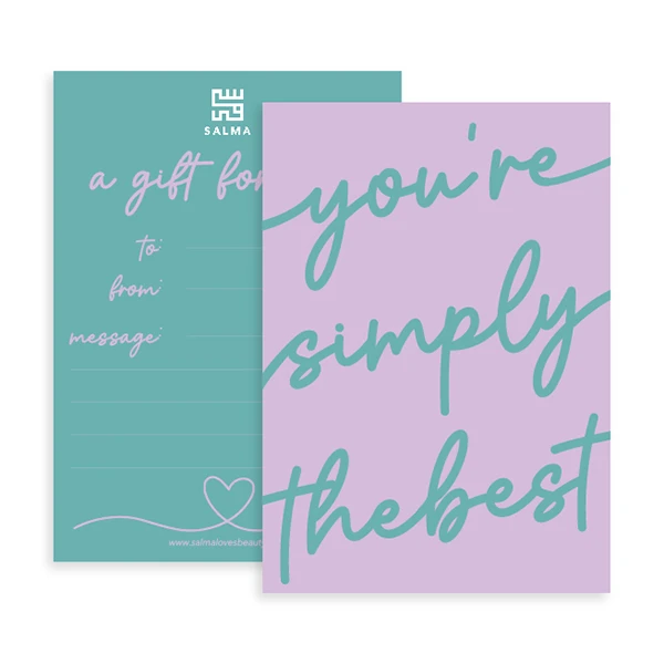 Salma Salma You’re Simply the Best Greeting Card - Home & Kitchen - Lebanon