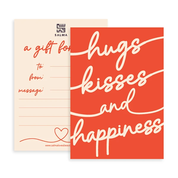 Salma Salma Hugs, Kisses, and Happiness Greeting Card - Home & Kitchen - Lebanon