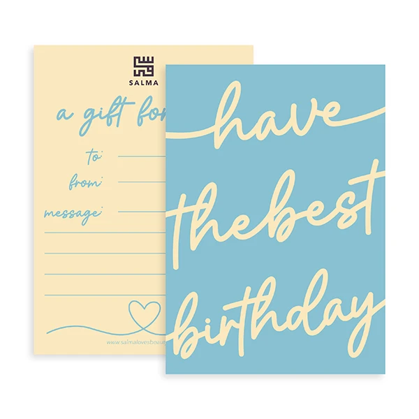 Salma Salma Have the Best Birthday Greeting Card - Home & Kitchen - Lebanon