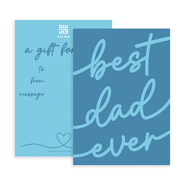 Salma Salma Best Dad Ever Greeting Card - Home & Kitchen - Lebanon