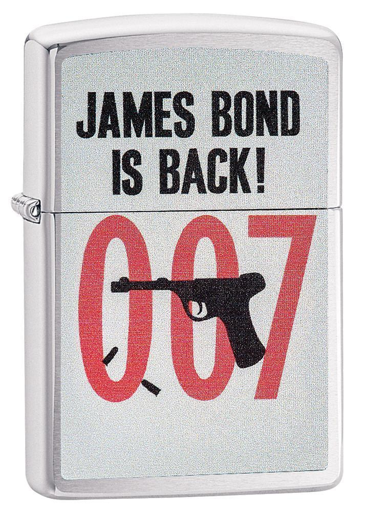 Zippo Zippo James Bond 007 Windproof Lighter - Brushed Chrome | 29563 - Home & Kitchen - Lebanon