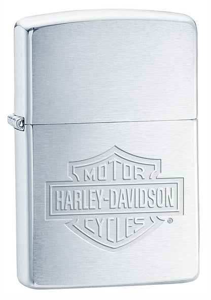 Zippo Zippo Harley-Davidson Bar & Shield Windproof Lighter - Brushed Chrome | 200HD.H199 - Home & Kitchen - Lebanon