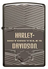 Zippo Zippo Harley-Davidson Armor Black Ice Deep Carve Lighter | 29165 - Home & Kitchen - Lebanon