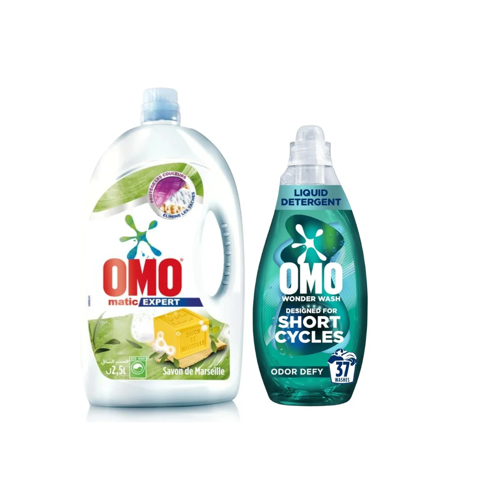 Omo 299805 - Laundry Detergent 2.5L + Odor Wash 1.48L