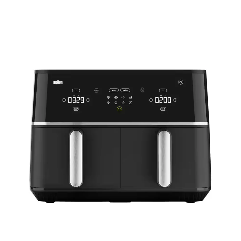 Braun Braun TwinCook 5 Dual Air Fryer 2400W 2 x 5L - Black | TD5030 - Home & Kitchen - Lebanon