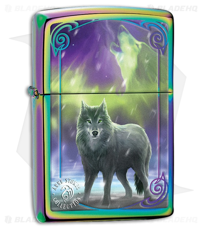 Zippo Zippo Anne Stokes Wolf Spectrum Windproof Pocket Lighter | 29348 - Home & Kitchen - Lebanon