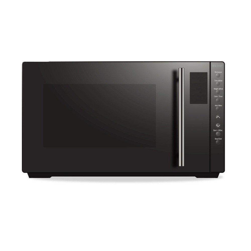 Big Chef Big Chef 34L Digital Control Solo Microwave Black | MW34DB - Home & Kitchen - Lebanon