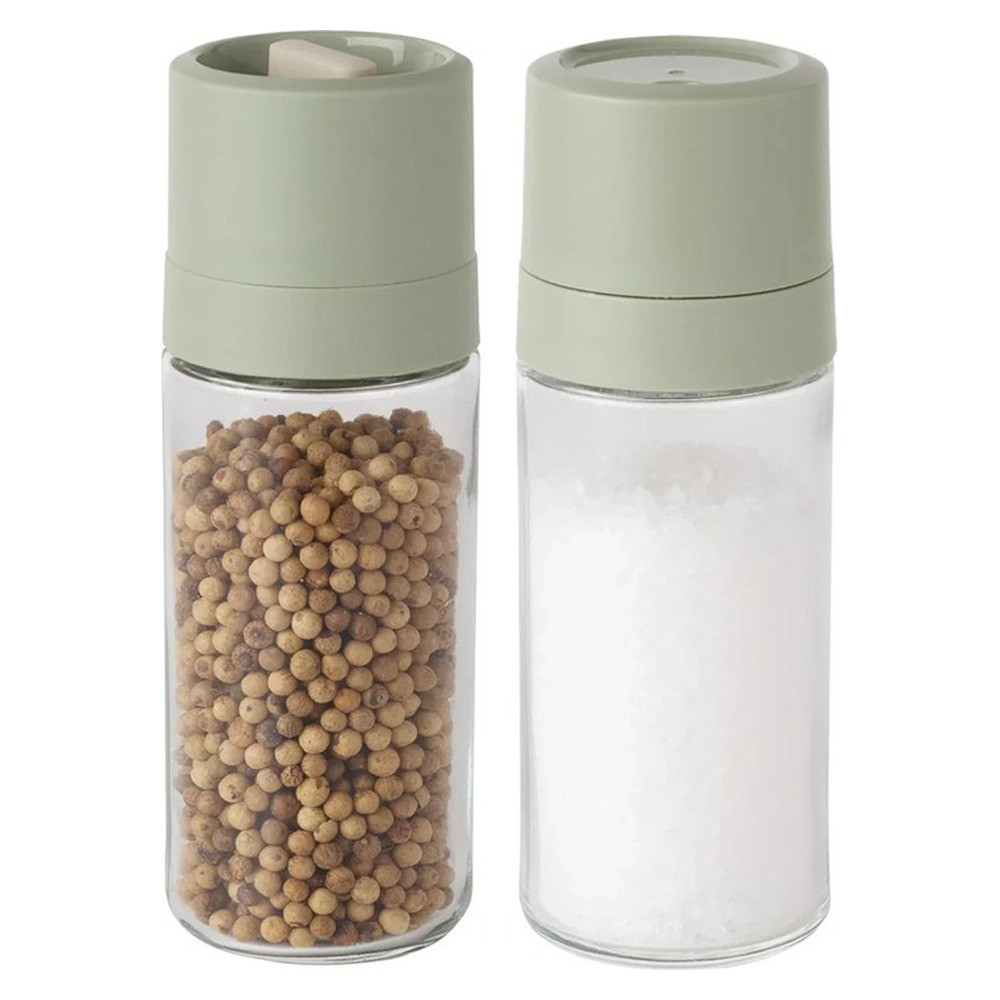 Berghoff 280524 - Pepper Grinder and Shaker Set with Glass Body