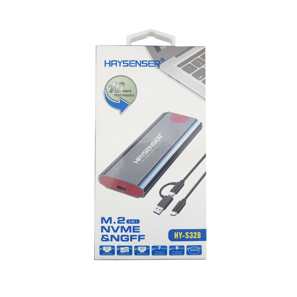 undefined Haysenser Enclosure M.2 Sata For NVME External Case USB | HY-S328 - Computers & Tech - Lebanon