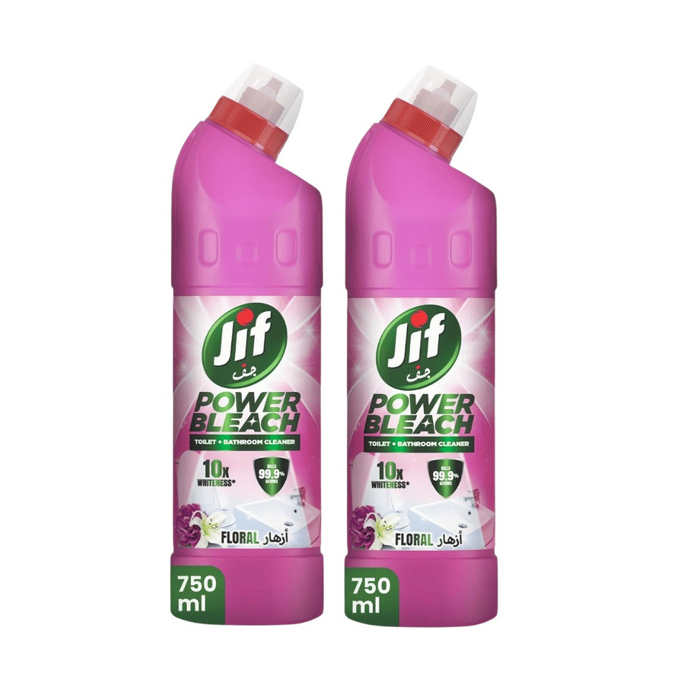 JIF Jif Power Bleach Bathroom Cleaner Floral Breeze 750ml | 289627 - Home & Kitchen - Lebanon