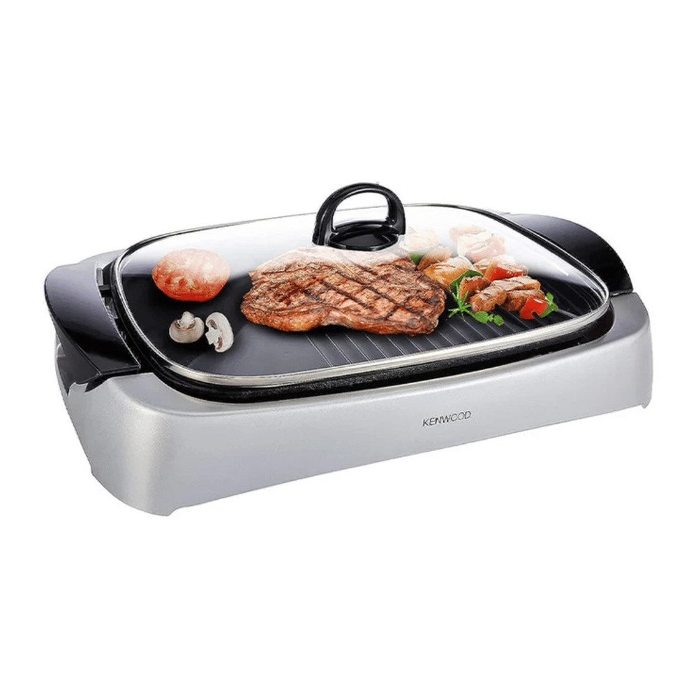 Kenwood Kenwood Grill HG266 Silver 2000W Family Sized | 265167 - Home & Kitchen - Lebanon