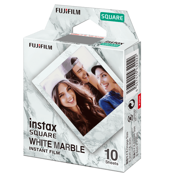 Fujifilm Fujifilm Instax Square Film 1PK (10SH) White Marble | FUJFMINSTSQ10FILMWHTMARB - TV, Cameras & Photography - Lebanon