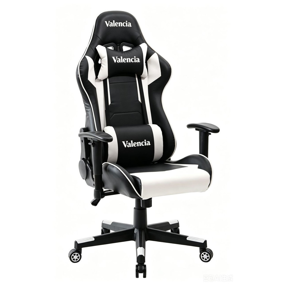 Valencia High-Back Chair Black and White | VL 503-WHITE