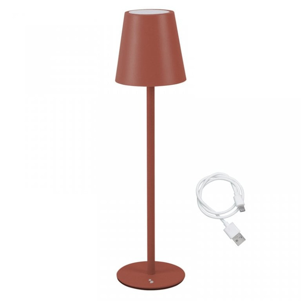 Beper Beper Rechargeable Table Lamp Brick Red 3W | P207ILI204 - Home & Kitchen - Lebanon