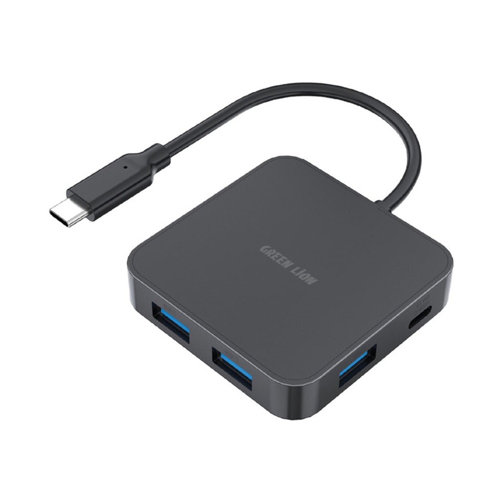 Green Lion Green Lion GHB-7 7-in-1 USB-C Hub - Black | GNGHUB7N1BK - Computers & Tech - Lebanon