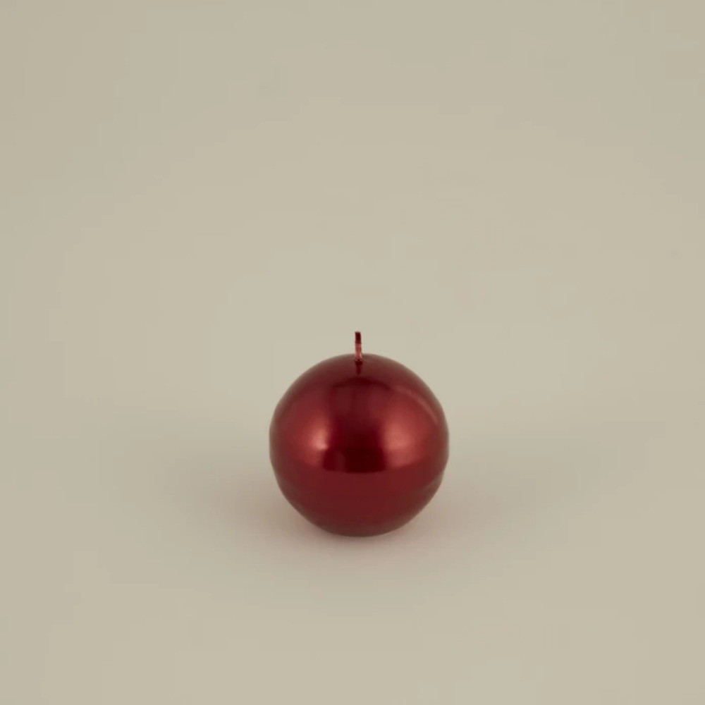 Karaca Karaca Home Ball Candle Red 7 cm Paraffin | K8680214388532 - Home & Kitchen - Lebanon