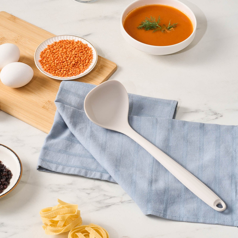 Karaca Karaca Crick Crack Harmony Scoop Grey Silicone Heat Resistant | 153.09.01.6210 - Home & Kitchen - Lebanon