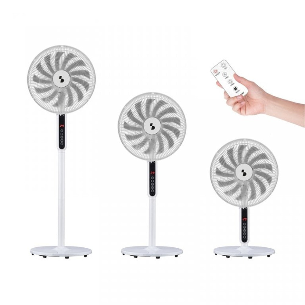 Beper Beper Deluxe Pedestal Fan Trio - 13 Blades With Remote Control | P206VEN154 - Home & Kitchen - Lebanon