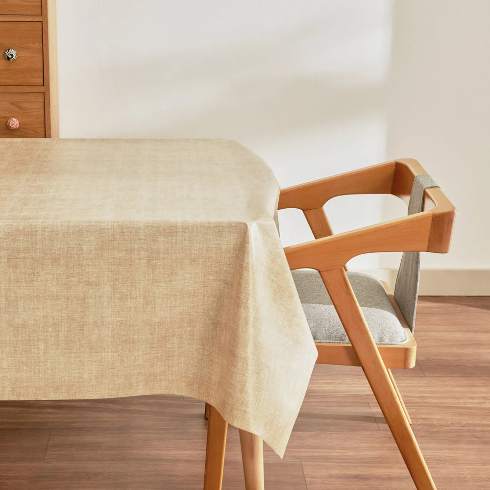 Karaca Karaca Home Luna PVC Tablecloth 100x140 cm - Beige | 8680214402092 - Home & Kitchen - Lebanon