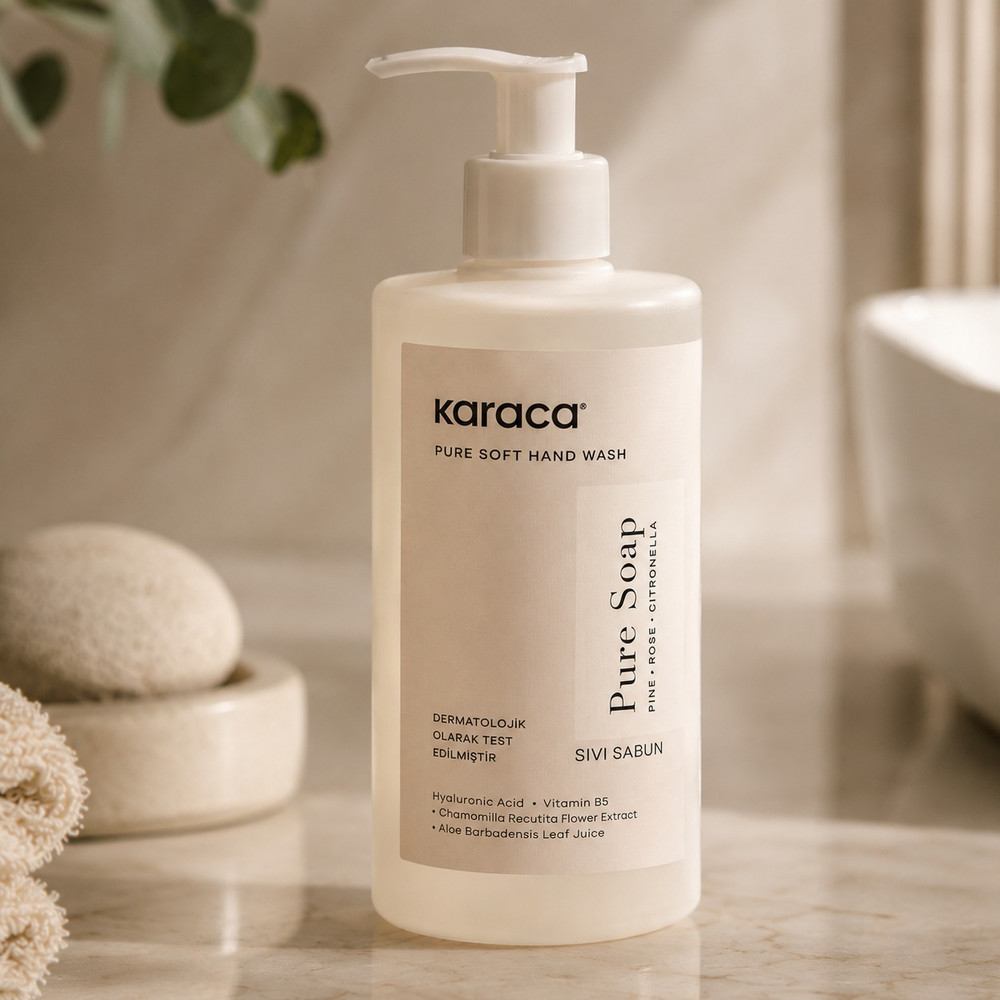 Karaca Karaca White Clean Pure Liquid Hand Soap 340 ml Pump Bottle | 8683650376583 - Beauty & Personal Care - Lebanon