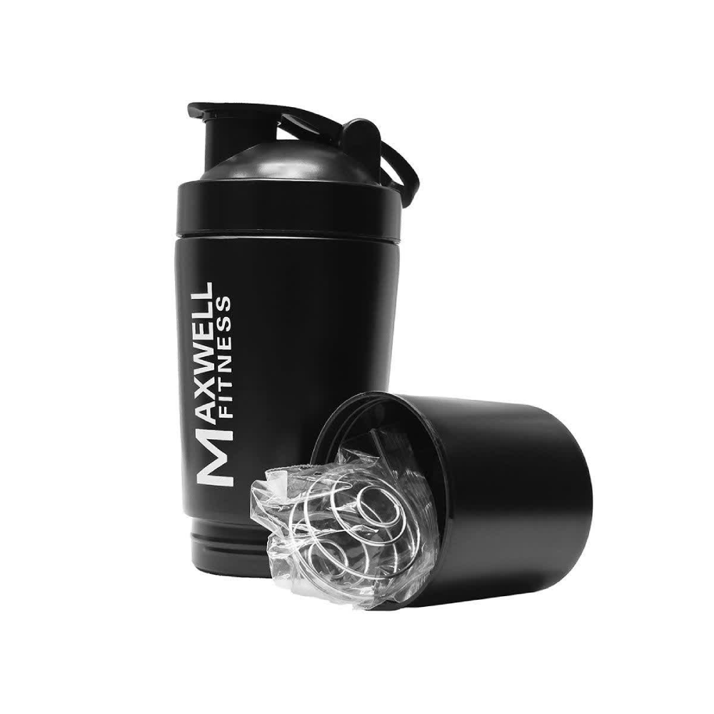 Maxwell Fitness 3-in-1 Stainless Steel Shaker Bottle - Home & Kitchen - Lebanon