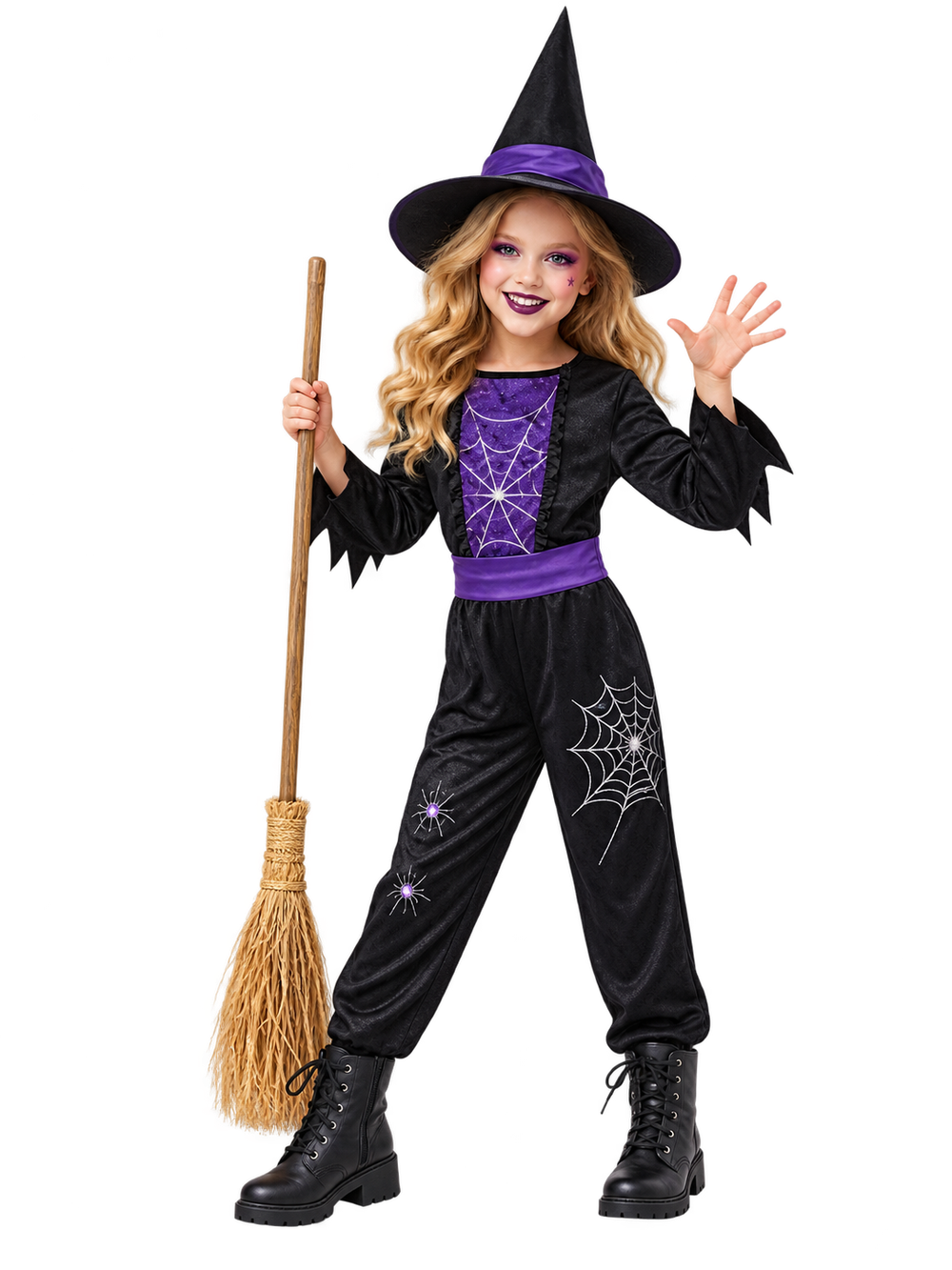 Spider Witch Costume with Jumpsuit, Hat & Belt | 95282 - Toys & Games - Lebanon