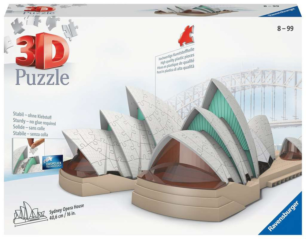 Ravensburger Ravensburger Sydney Opera House 216 Piece 3D Puzzle | RV11243-2 - Toys & Games - Lebanon