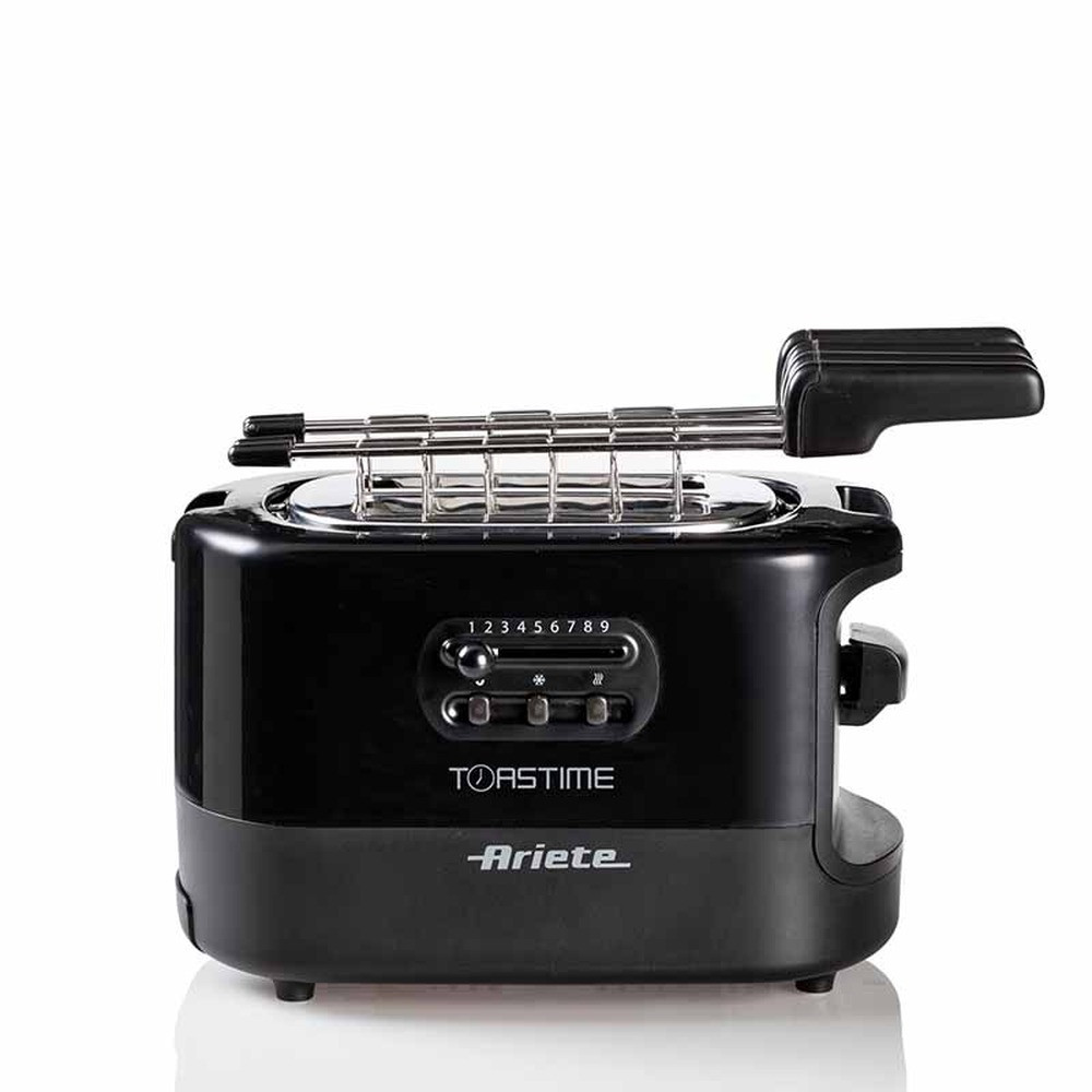 Ariete Ariete Toaster 159/02 Black 700W with Stainless Steel Pliers | 159/02 & 159/12 - Home & Kitchen - Lebanon