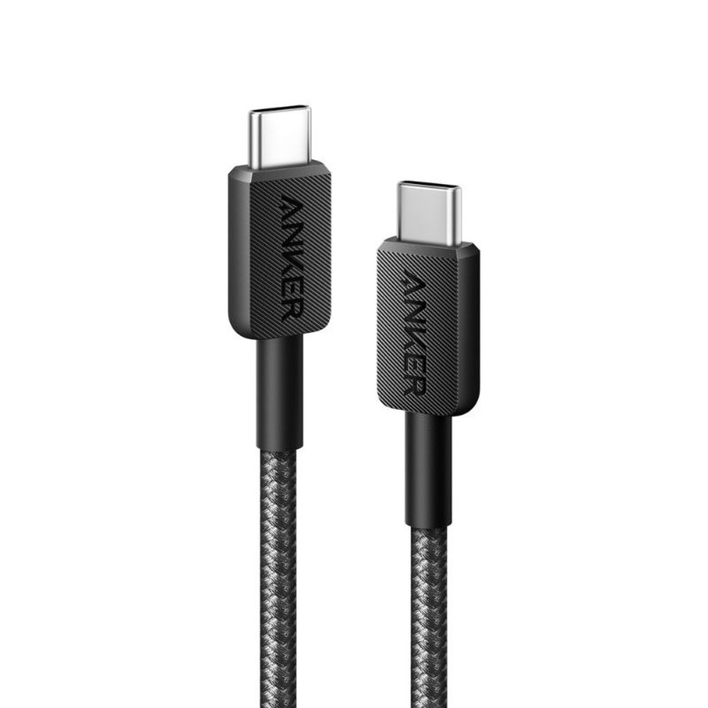 Anker Anker USB-C Cable Black Braided 60W | ANK-322-USB-C-USB-C-1D2D - Computers & Tech - Lebanon