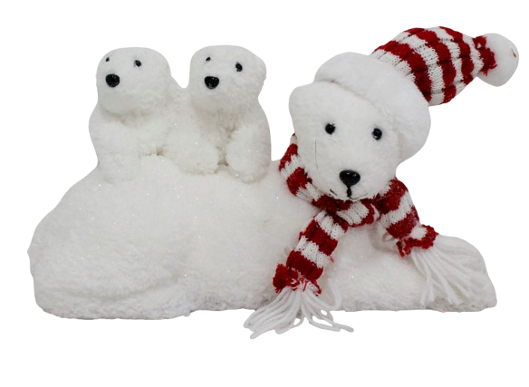 Christmas Polar Bear Family Decoration | YCB015 - Home & Kitchen - Lebanon